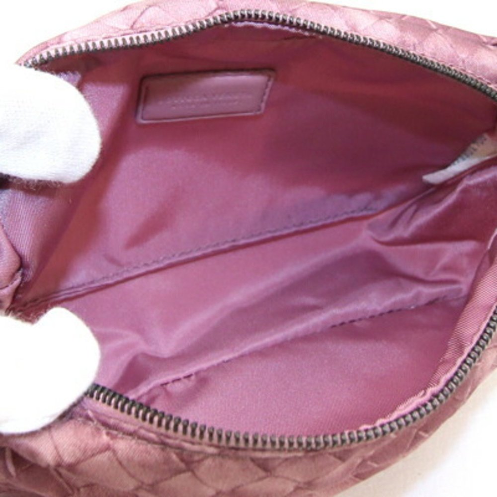 Bottega Veneta Pouch Intrecciato Illusion 301473 Purple Pink Nylon Travel Wom... - Picture 4 of 4